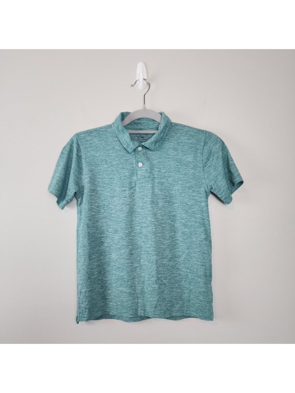 Crewcuts Factory Active Polo Shirt boys sz L / 10-11 Performance